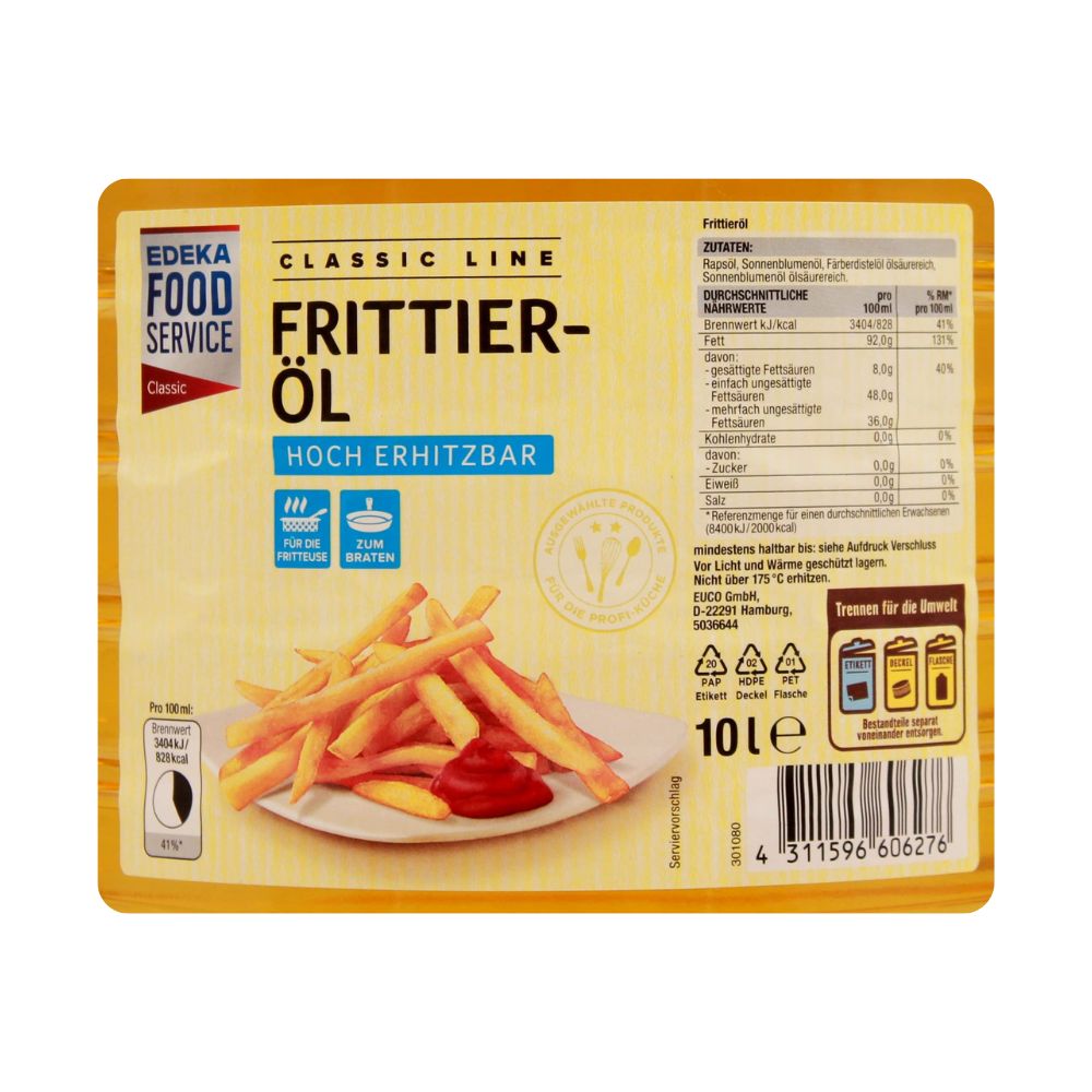Classic Line Frittier-Öl (10 Liter): Ideal geeignet für die Fritteuse und zum Braten