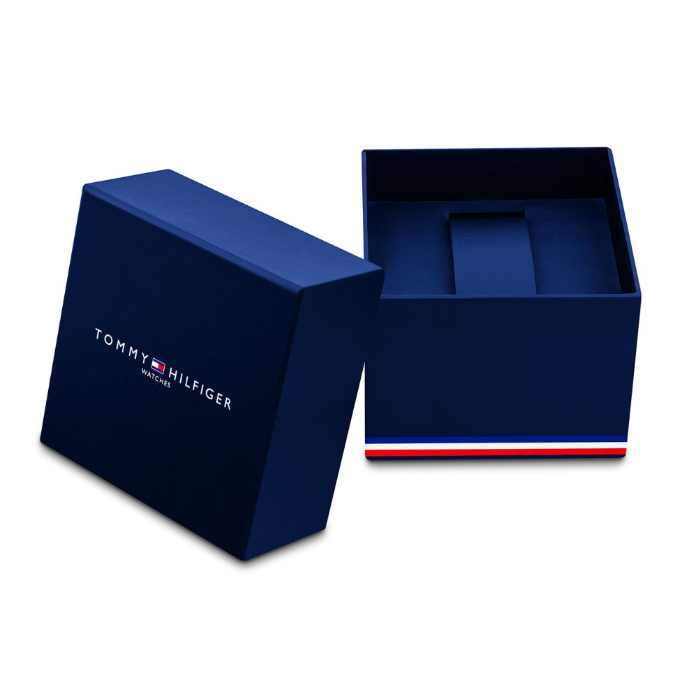 Tommy Hilfiger 'Multi Zifferblatt Quarz' Uhr für Herren mit Silbernes Edelstahl-Mesh-Gliederarmband