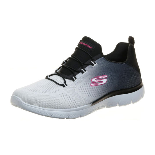 Skechers 'Summits Bright Charmer' Slip-On Damen Sneaker mit S/W Netzbesatz