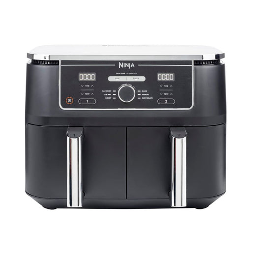 Ninja Dual-Zone Heißluftfritteuse AF400EU (9,5 L): 6 Kochfunktionen | Schwarz