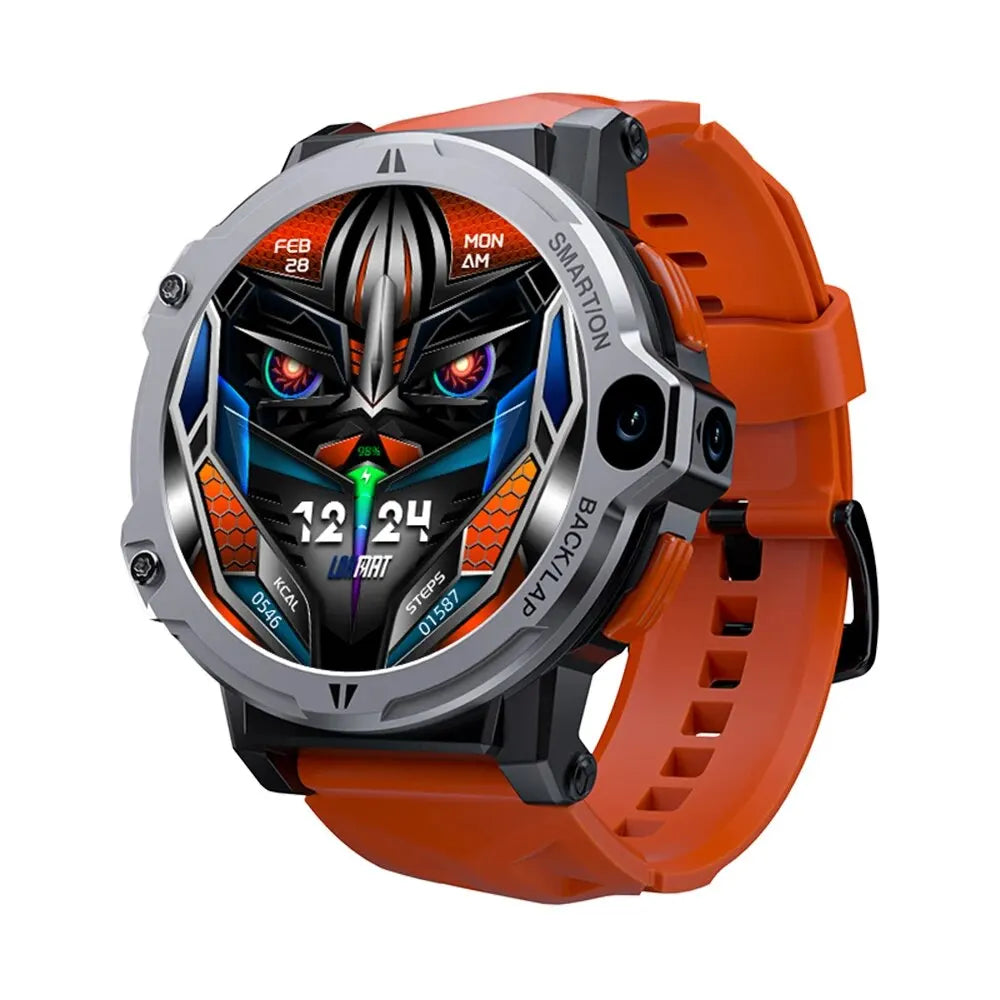 LOKMAT 'APPLLP 6 Pro' | Android Smartwatch mit Dual-Kamera, GPS: 3 GB RAM, 64 GB Speicher, 4G LTE (Silber)