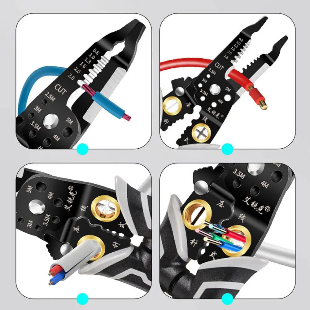 All-in-One-Abisolierzange: Multifunktionale Kabelbearbeitungswerkzeug3