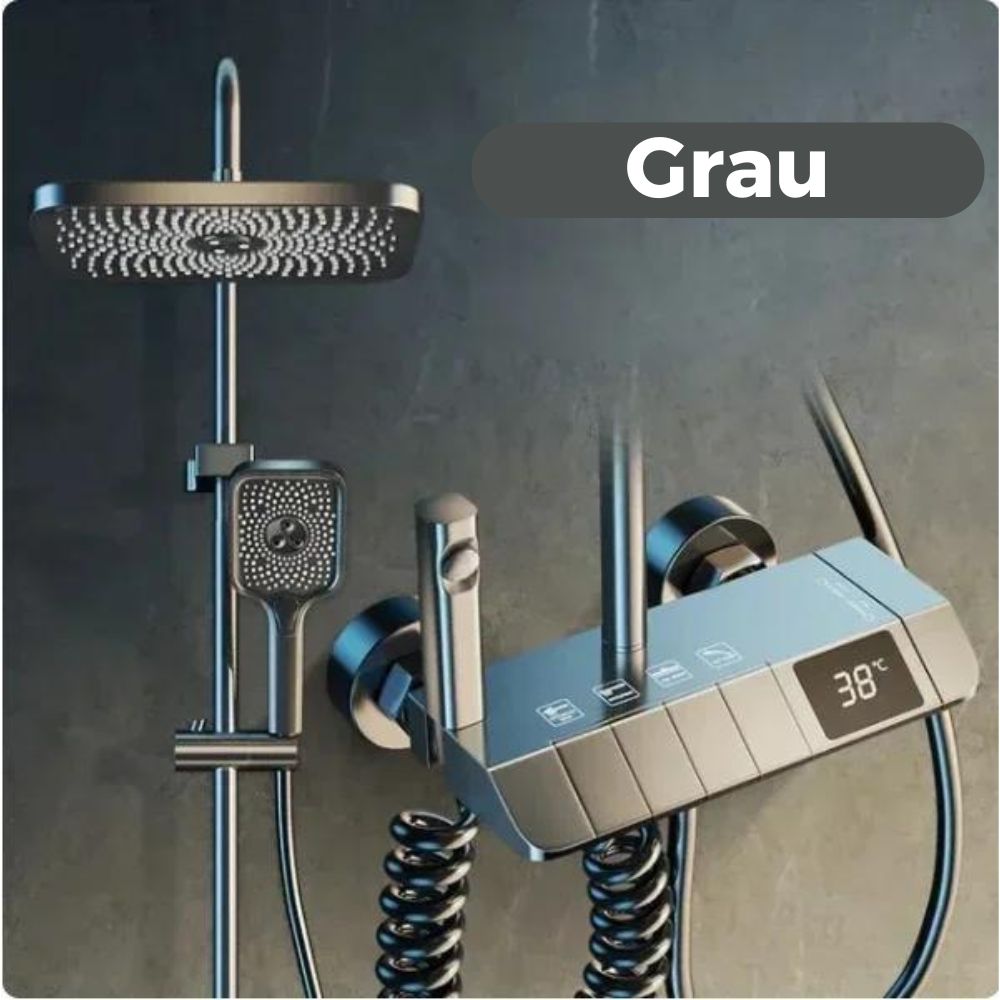 Système de douche tout-en-un avec affichage numérique et thermostat | 4 fonctions