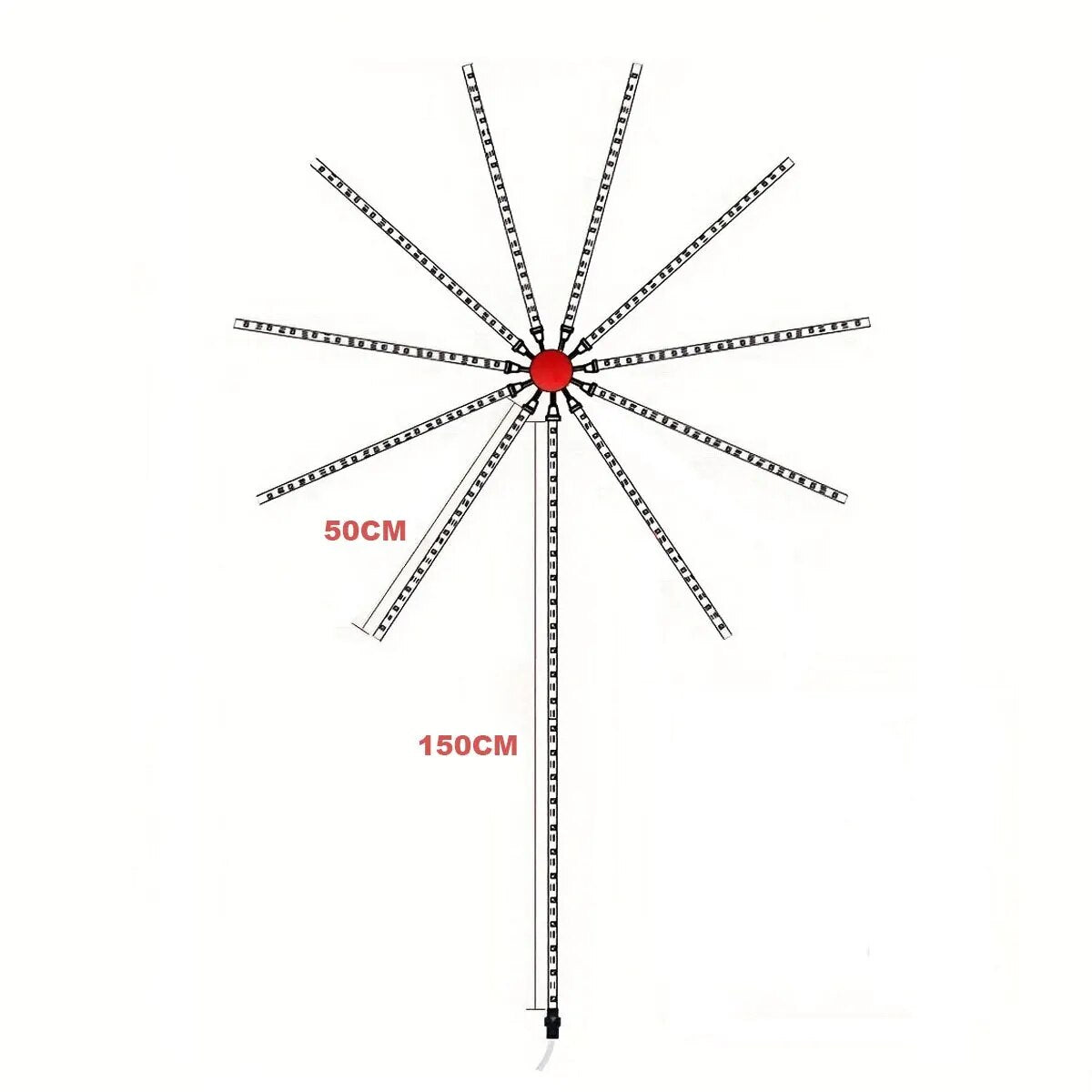 USB LED-Feuerwerk-Streifenband mit Lichteffekten | Wasserfest