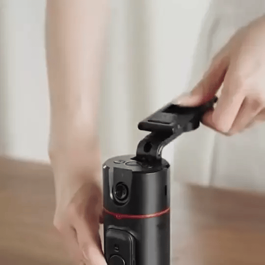 Auto 360° Gesichtserkennung Tripod mit KI-Chip | Face Track Halterung - Preview GIF