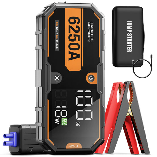 12-V-Starthilfe-Powerbank im Set – 6000 A oder 6250 A
