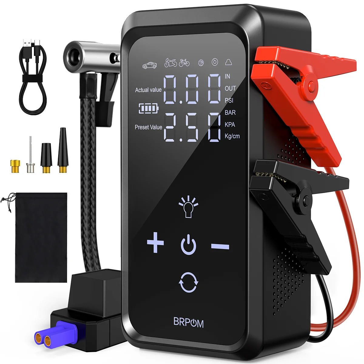 Mobile Starthilfe mit Luftpumpe – Modellvarianten