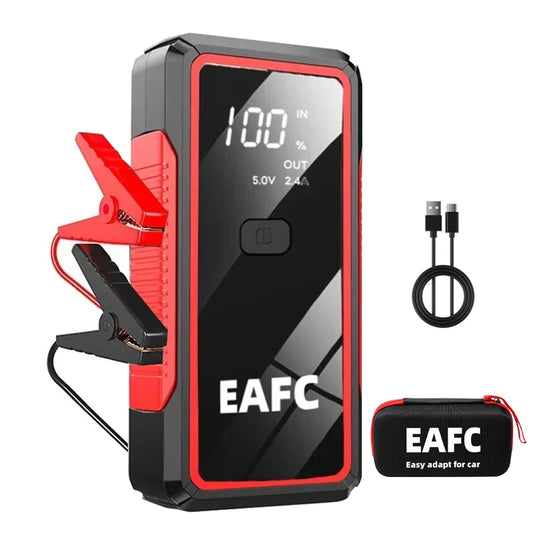 2000A Starthilfegerät (12V) mit Powerbank für Benzin- & Dieselfahrzeuge - Tragbar, Kompakt