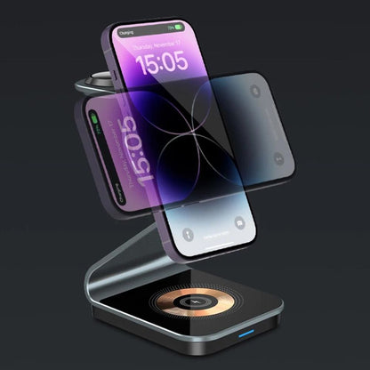 3-in-1 Wireless Ladestation | 15W Magnetisch: Schnelladen für iPhone 15 Pro Max 2
