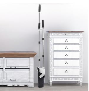 Besen und Kehrschaufel-Set | Combo mit 137cm Langem Griff für Küche, Haushalt