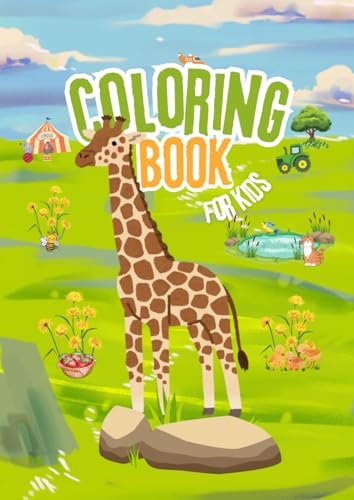Coloring Book for Kids: Learn, Trace & Color: Fun Alphabet Drawing, Trace Animal Names, Learn Letters, Early Writing Practice, Preschool & Kindergarten Activity