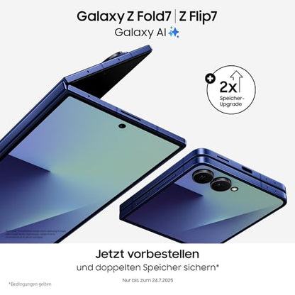 Samsung Galaxy Z Fold7 AI Smartphone mit Galaxy AI, KI-Handy mit Android, Faltbares Design, Großes Display für Multitasking, 200-MP-Kamera, 512 GB, 12 GB RAM, Silver Shadow, 3 Jahre Herstellergarantie