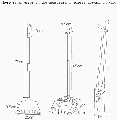 Besen und Kehrschaufel-Set | Combo mit 137cm Langem Griff für Küche, Haushalt