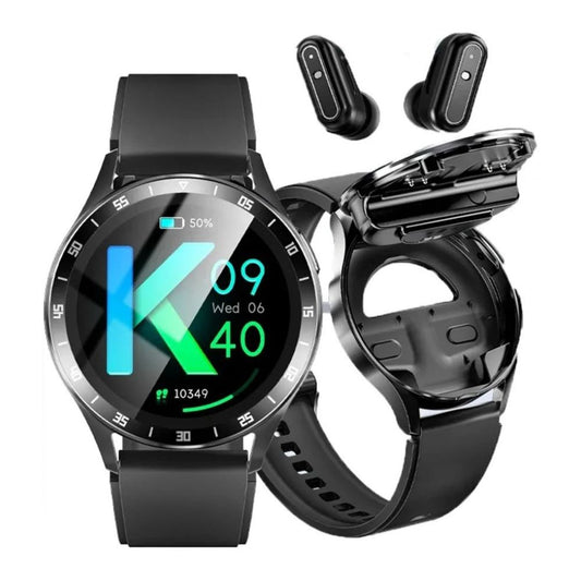 2-in-1 TWS Smartwatch mit Touch Bluetooth-Kopfhörern | Herzfrequenz- & Blutdruckmesser