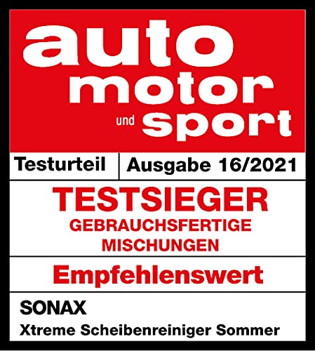 SONAX XTREME Scheibenreiniger 1:100 (250ml) ergibt 25 Liter Reinigungsflüssigkeit für klare Sicht