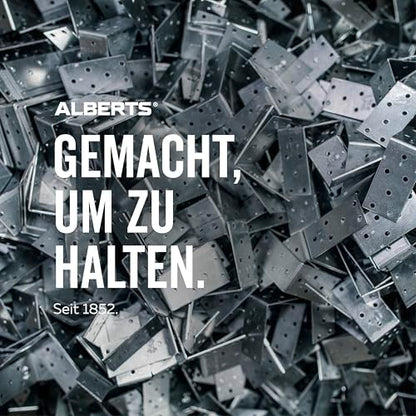 Alberts Pfostenträger (212391) zum Aufschrauben: Höhenverstellbar (150 - 190mm)