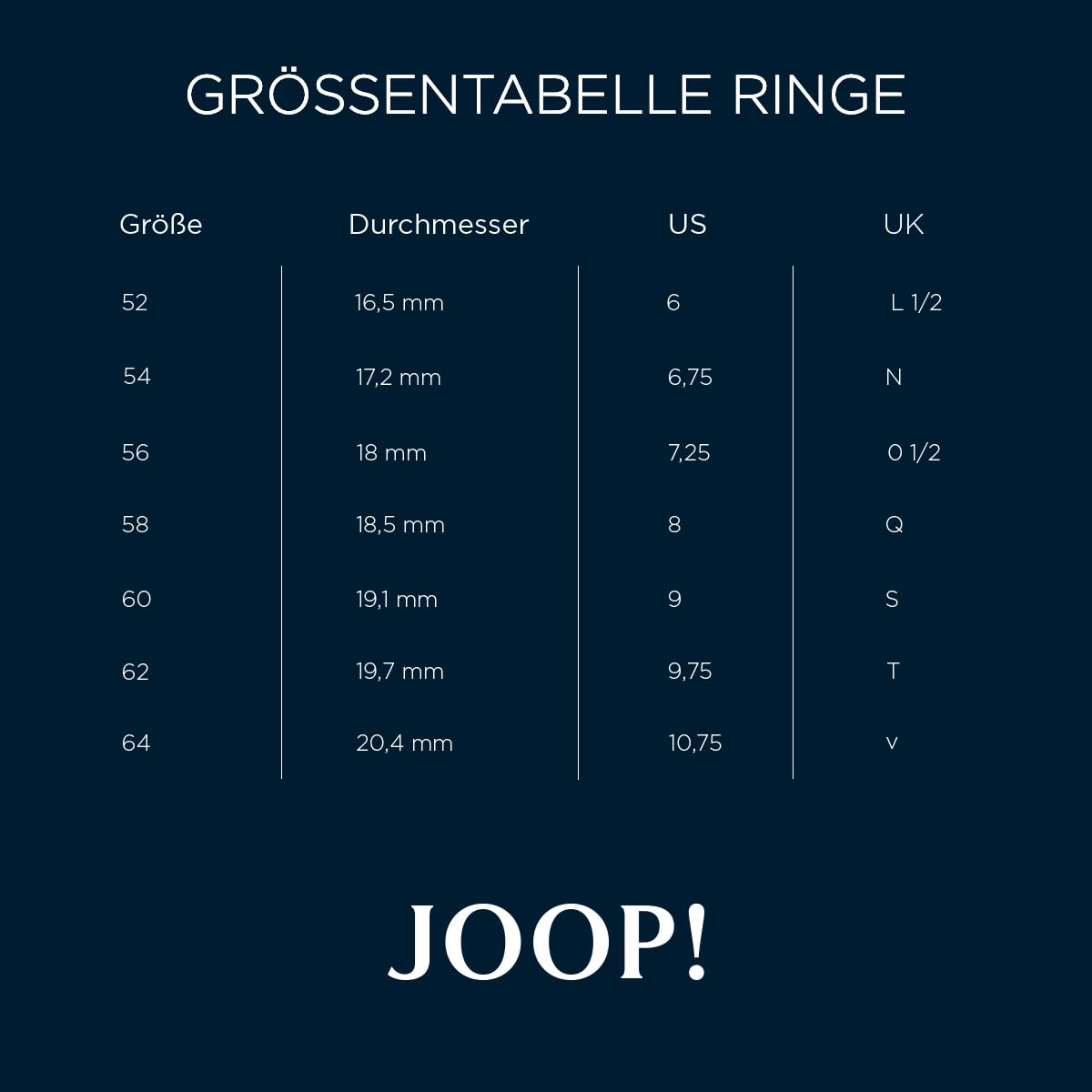 JOOP! stainless steel ladies' ring including gift box in color: gold