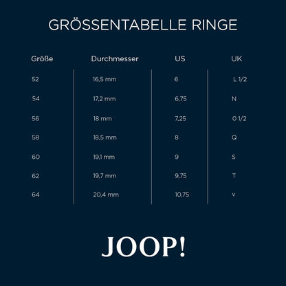 JOOP! stainless steel ladies' ring including gift box in color: gold