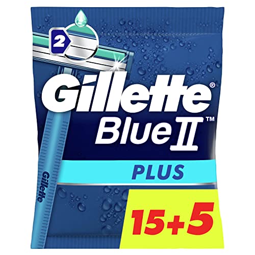 Gilette Blue2 Plus | Einwegklingen für Männer (20 Stück)