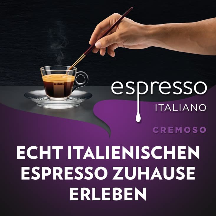 LAVAZZA Espresso Italiano Cremoso (1kg): Arabica Kaffeebohnen, Intensität 8/10
