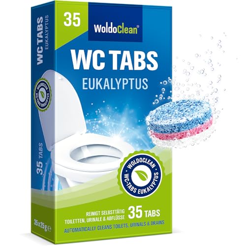 WC-Tabs 'Eukalyptus' 3-Phasen Kraftformel | 35 Frische-Tabs a 25g