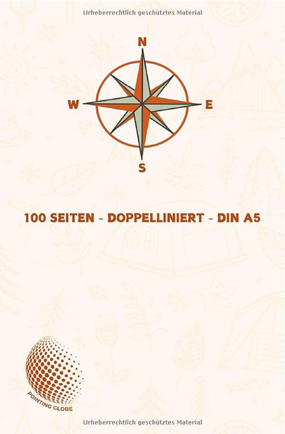 Mein Camping Tagebuch: 100 Seiten, Doppelliniert, DINA5: Reisen - Entdecken - Festhalten | Ideal für Campingliebhaber, Vanlife-Fans und Naturfreunde
