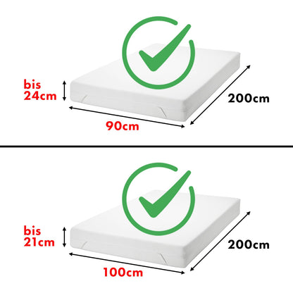 JACOBSON Jersey Spannbettlaken aus 100% Baumwolle (90x200-100x200cm - Anthrazit)
