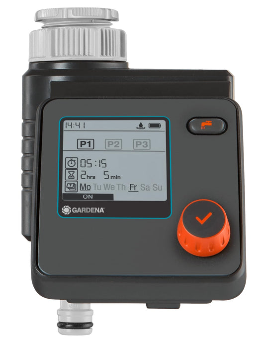 Gardena Irrigation Control Select: Automatic and time-saving irrigation, flexible irrigation thanks to 3 schedules, Water Now function (1891-20)