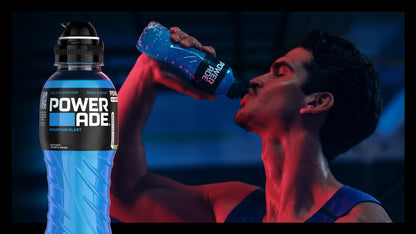 Powerade Sports - Mountain Blast (12x 500ml) | kalorienarmes Sportgetränk mit Fruchtmix-Geschmack
