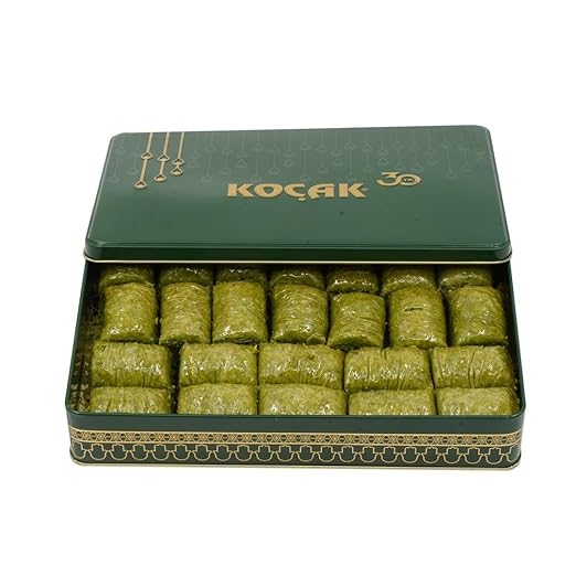 Koçak Pistazienrollen Baklava - 1kg | Täglich frische Lieferung: 20 Stück