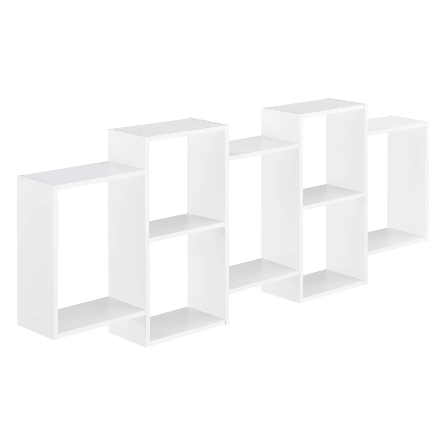 [en.casa] Wandregal 'Jessheim' mit 7 Ablageflächen: Stilvoller Stauraum für jeden Raum