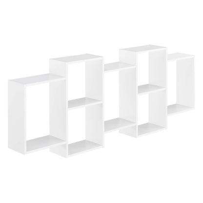 [en.casa] Wandregal 'Jessheim' mit 7 Ablageflächen: Stilvoller Stauraum für jeden Raum