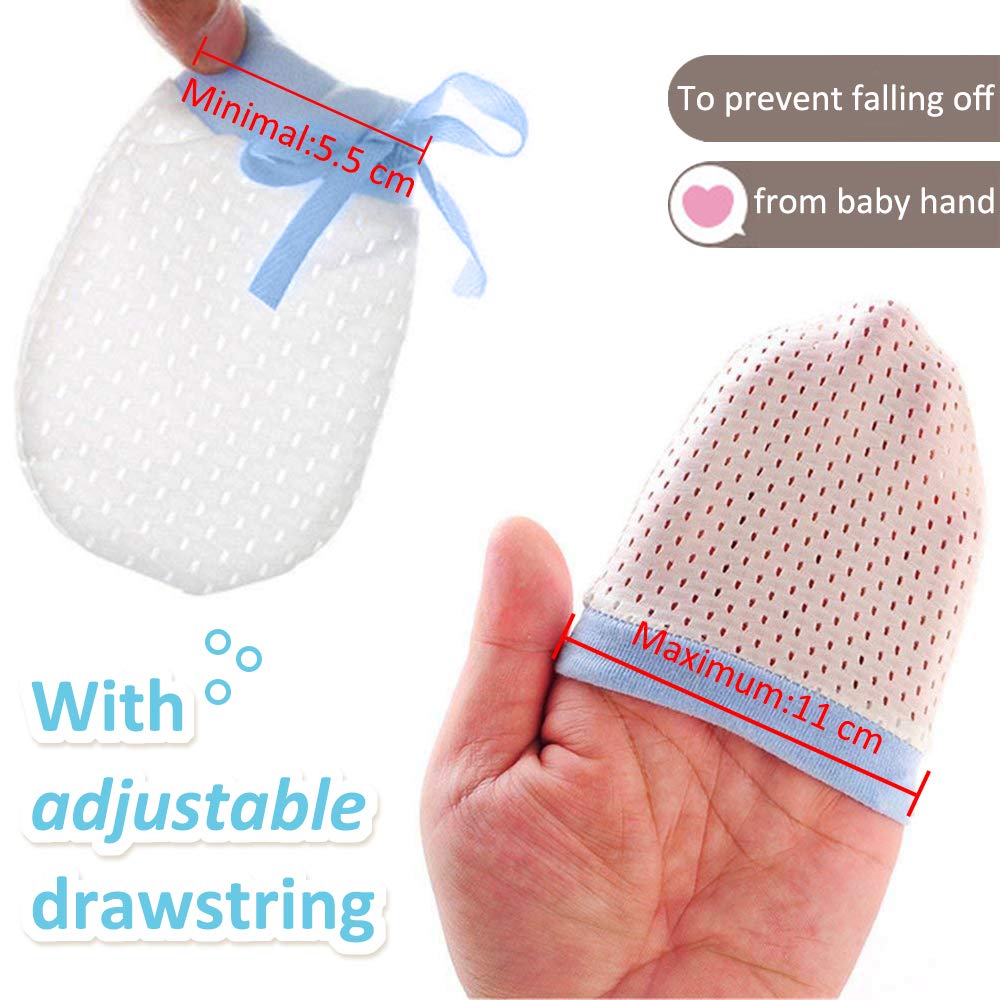 Baby-Neugeborenen Anti-Kratz-Handschuhe: 3er-Set in Unisex-Farben