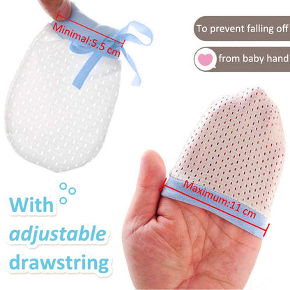 Baby-Neugeborenen Anti-Kratz-Handschuhe: 3er-Set in Unisex-Farben