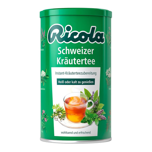 Ricola Original Schweizer Instant-Kräutertee (200g Dose) mit 13 Bergkräutern | Vegan