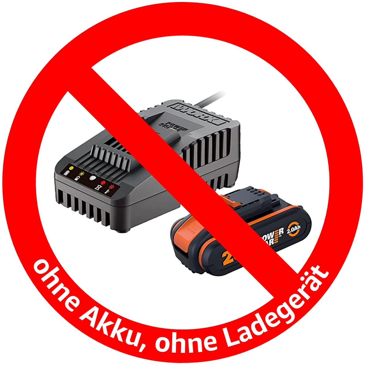 WORX (WX550.9) 2-in-1 Universal-Stichsäge zum Schneiden von Holz, Stahl & PVC: Ohne Akku & Ladegerät