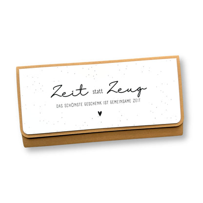 Zeit statt Zeug (11x22cm): Stilvolle Geschenkverpackung für besondere Momente