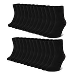FALARY Baumwolle Herrensocken in Schwarz | Atmungsaktive Business Socken (12 Paar)