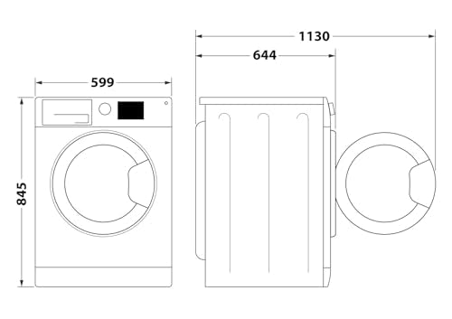 Bauknecht (B6R 88 SILENCE DE) Waschmaschine (8kg) inkl. Dampffunktion: Supreme Silence, ZEN-Motor