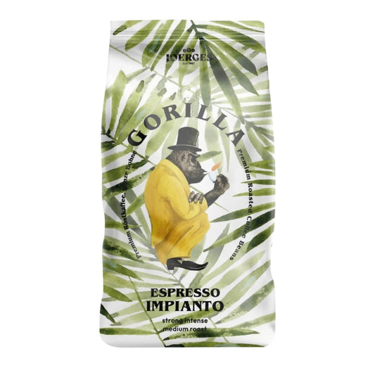 JOERGES GORILLA Espresso Impianto (1kg): Schokoladige Ganze Bohnen mit Fruchtigem Abgang