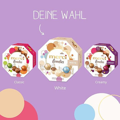 merci lovelies White (1x185g): Pralinenmischung mit gefüllten Schokoladen-Spezialitäten 5