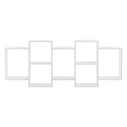 [en.casa] Wandregal 'Jessheim' mit 7 Ablageflächen: Stilvoller Stauraum für jeden Raum