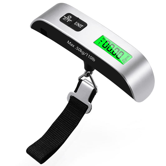 Digitale Koffer - Gepäck - Hängewaage mit Temperatursensor & Tara-Funktion: bis 50kg