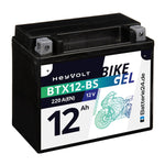 HeyVolt GEL Motorradbatterie YTX12-BS: Wartungsfrei, vibrationsresistent und startstark