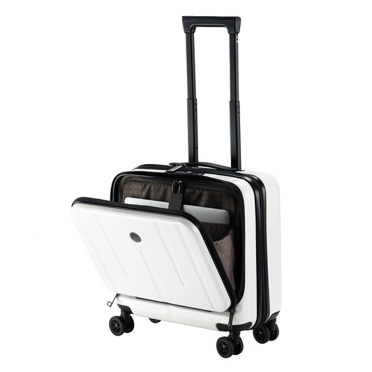 TydeCkare 16-Zoll Handgepäck-Aktenkoffer mit 2 Laptopfächern: TSA-Schloss