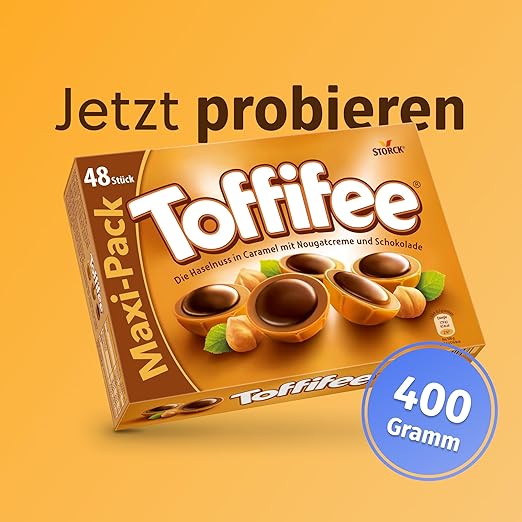 Caramel : maxi pack 400g | Caramel noisette, crème de nougat &amp; chocolat