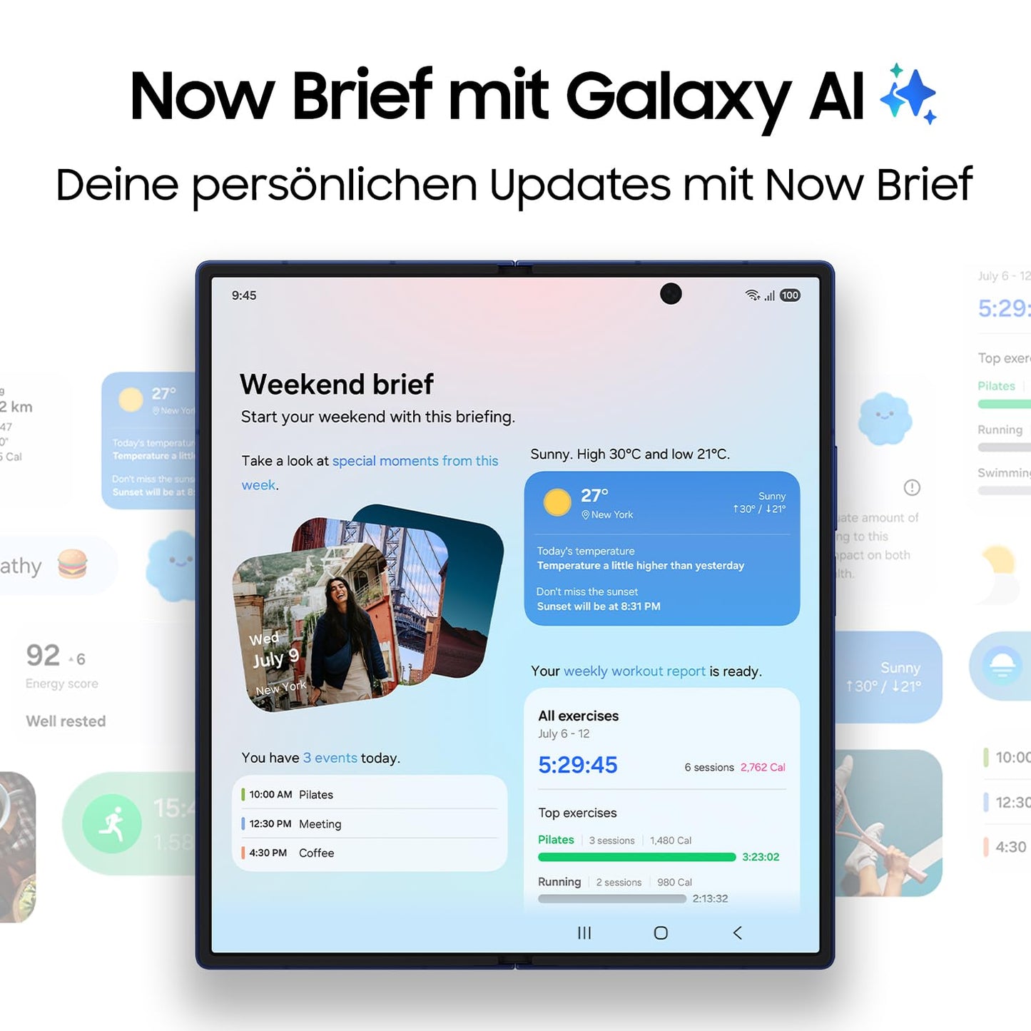 Samsung Galaxy Z Fold7 AI Smartphone mit Galaxy AI, KI-Handy mit Android, Faltbares Design, Großes Display für Multitasking, 200-MP-Kamera, 512 GB, 12 GB RAM, Silver Shadow, 3 Jahre Herstellergarantie
