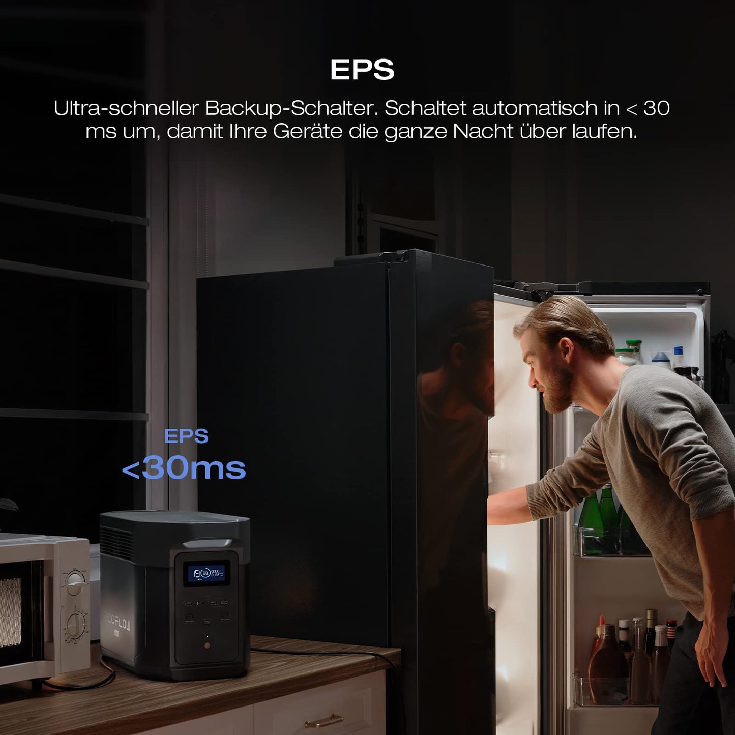 EcoFlow 'DELTA 2 MAX' portable power station: solar generator for home, camping, and RV