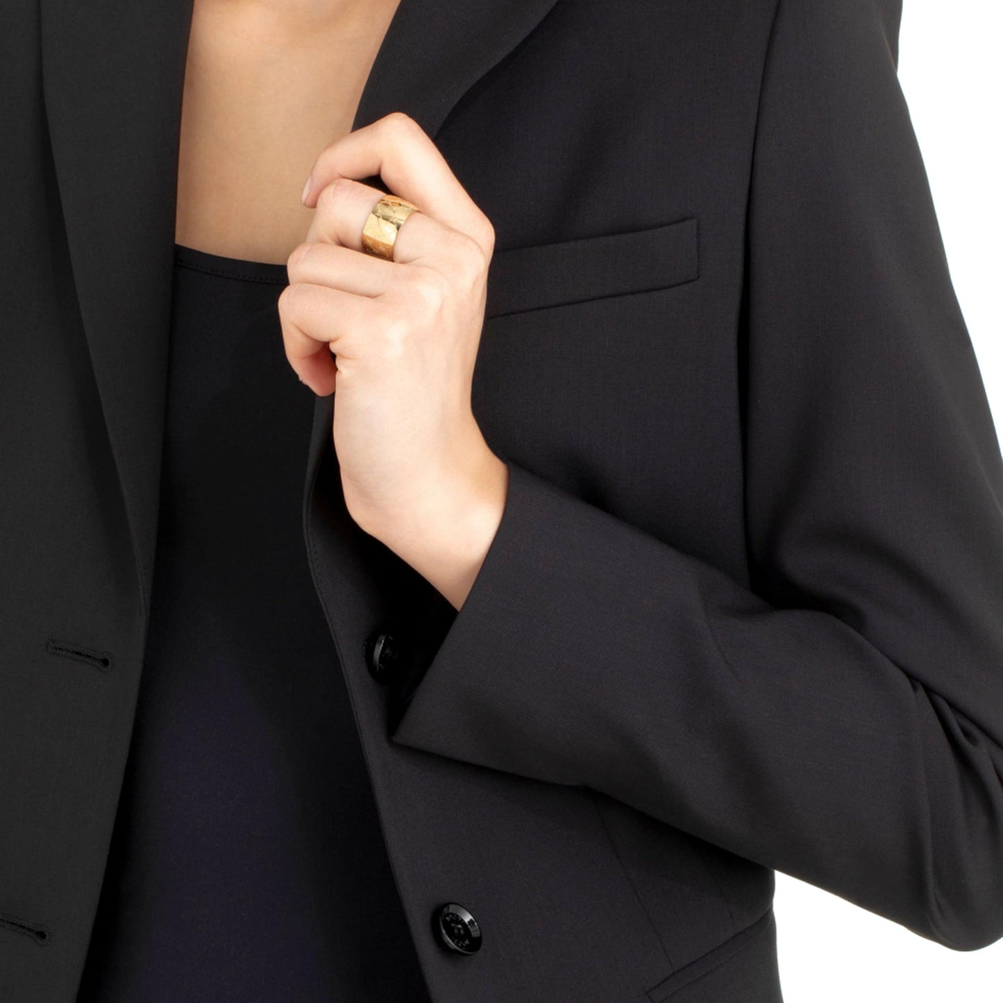 JOOP! stainless steel ladies' ring including gift box in color: gold