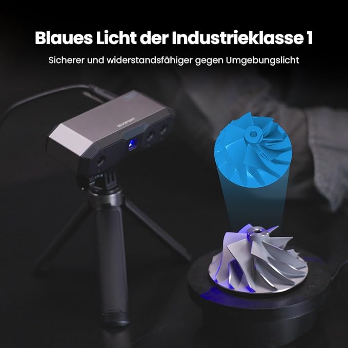 Revopoint MINI 2 Handheld Farb 3D-Scanner | 16 fps, Blaulicht, Portable 1